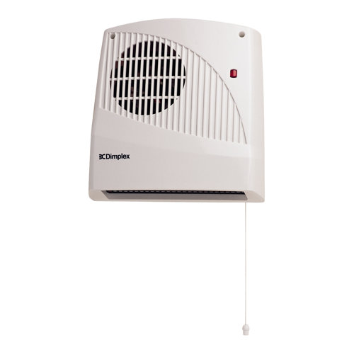 Dimplex 2000 Watt Wall Mounted Electric Fan Heater with Runback Timer
